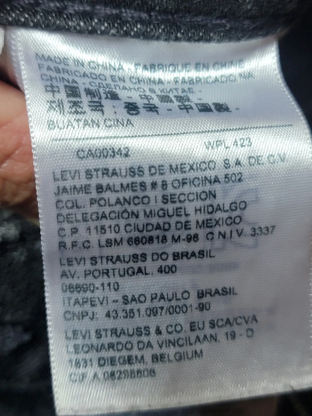 Levi's 511 Premium Big E in Washed Black 33x32